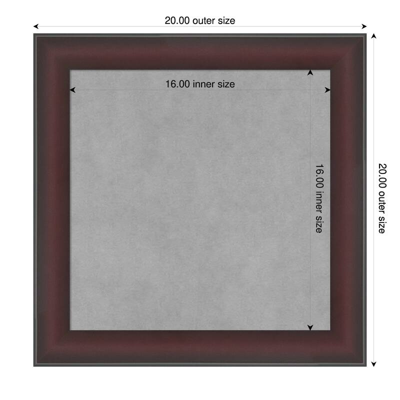 Amanti Art Grand Cherry Narrow Framed - 20 x 20 in - Grand Cherry Narrow