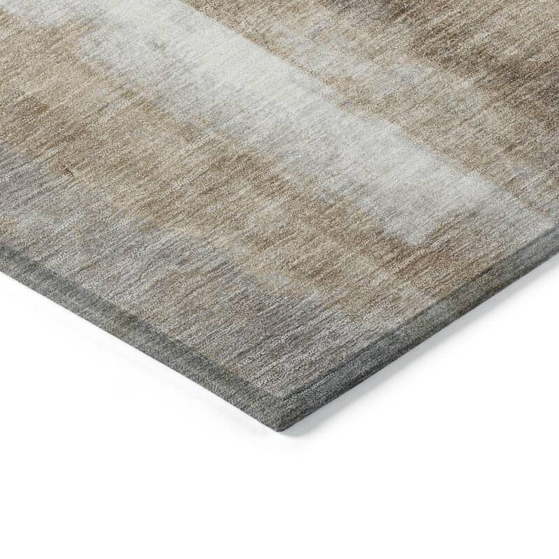 HomeRoots Abstract Transitional Rectangle Outdoor Rug
