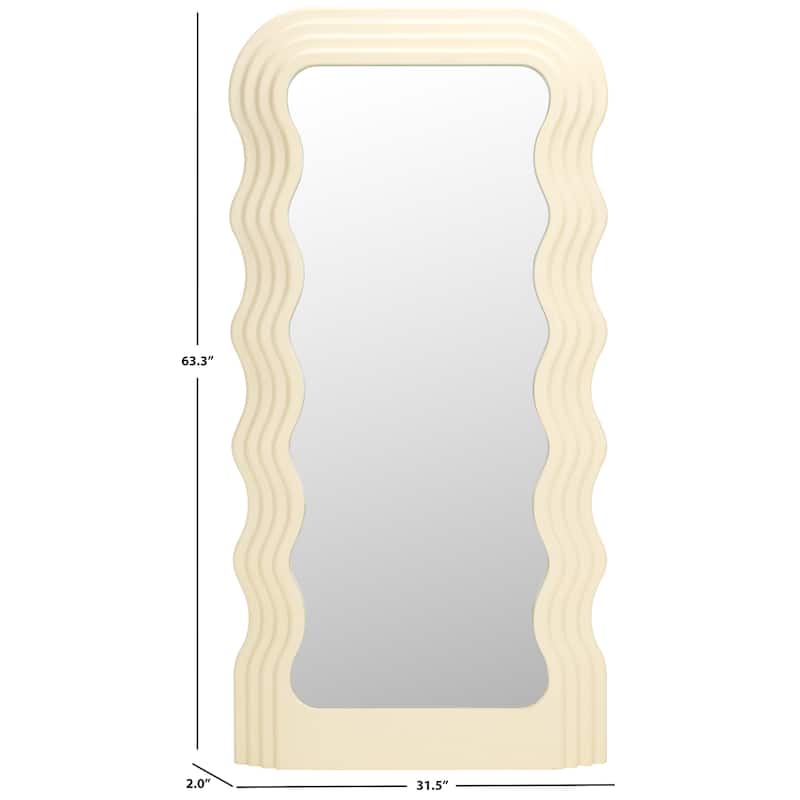 SAFAVIEH Home Mahya 63-inch Mirror - 32Wx2Dx63H - White