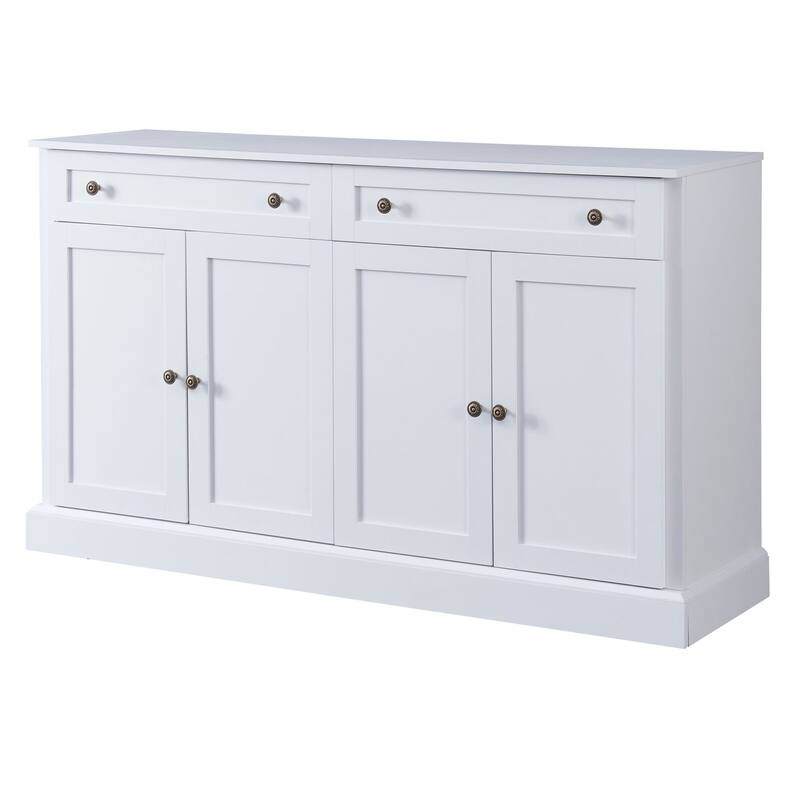 58.30 Inch MDF Sideboard with Adjustable Shelves