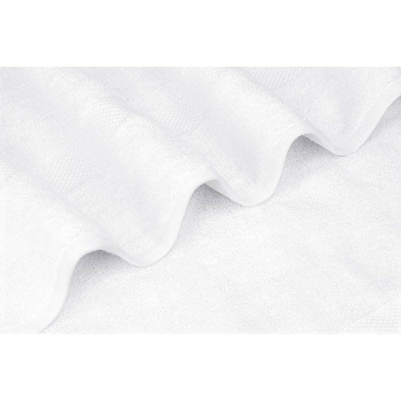 White Classic Luxury Cotton Washcloth 13x13 - Set of 12