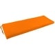 preview thumbnail 4 of 20, Twill Indoor Bench Cushion (48-, 51-, or 54-inches wide) 48" wide - Tangerine Dream