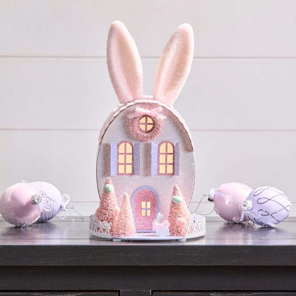 12.5" LED Easter Bunny House