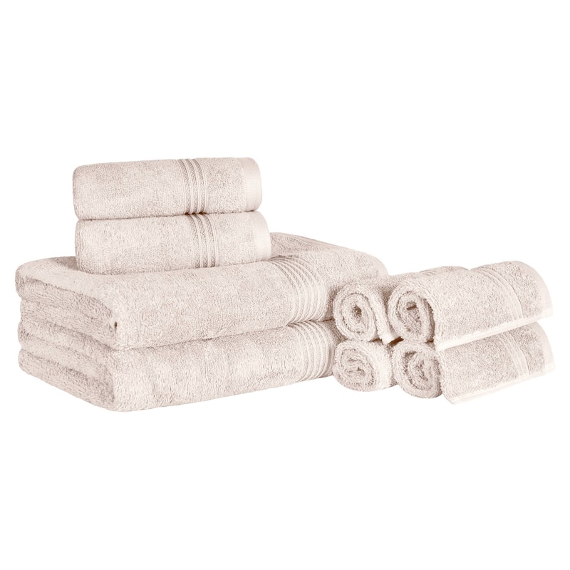 Superior Heritage Egyptian Cotton Absorbent 8-Piece Towel Set