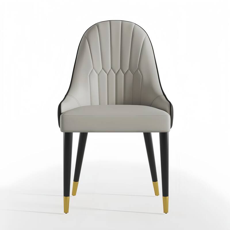 Dining Chair Modern Accent Chairs Faux Leather Side Chairs (Set of 4)