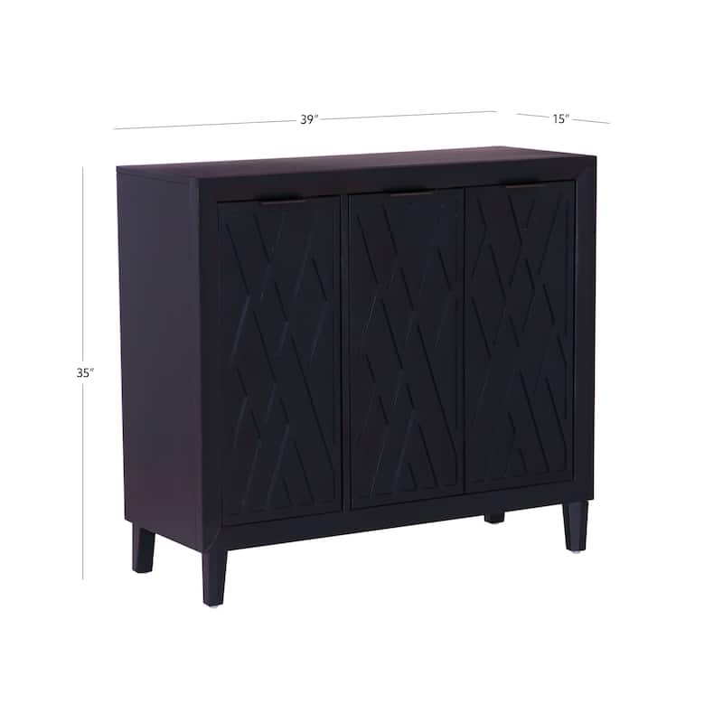 Camlin Wood 3-Door Adjustable Accent Cabinet