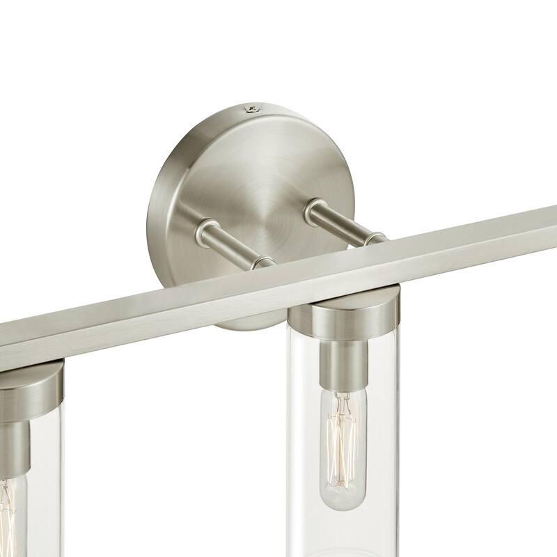 KAWOTI 3-light Modern Dimmable Bathroom Vanity Light with Clear Glass