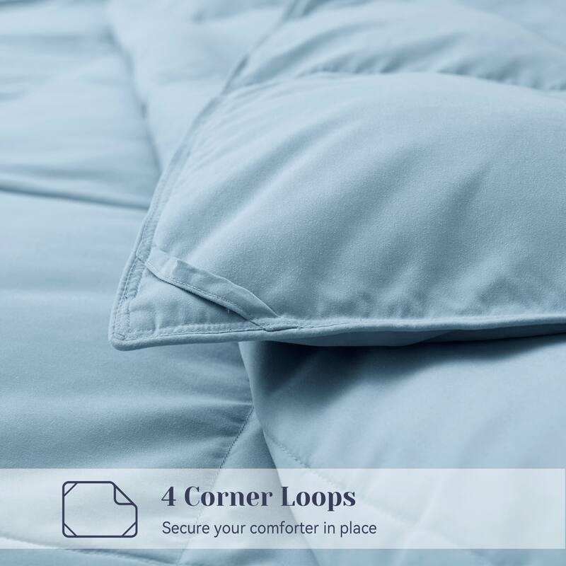 Year-round & Lightweight White Goose Down Duvet Insert Comforter