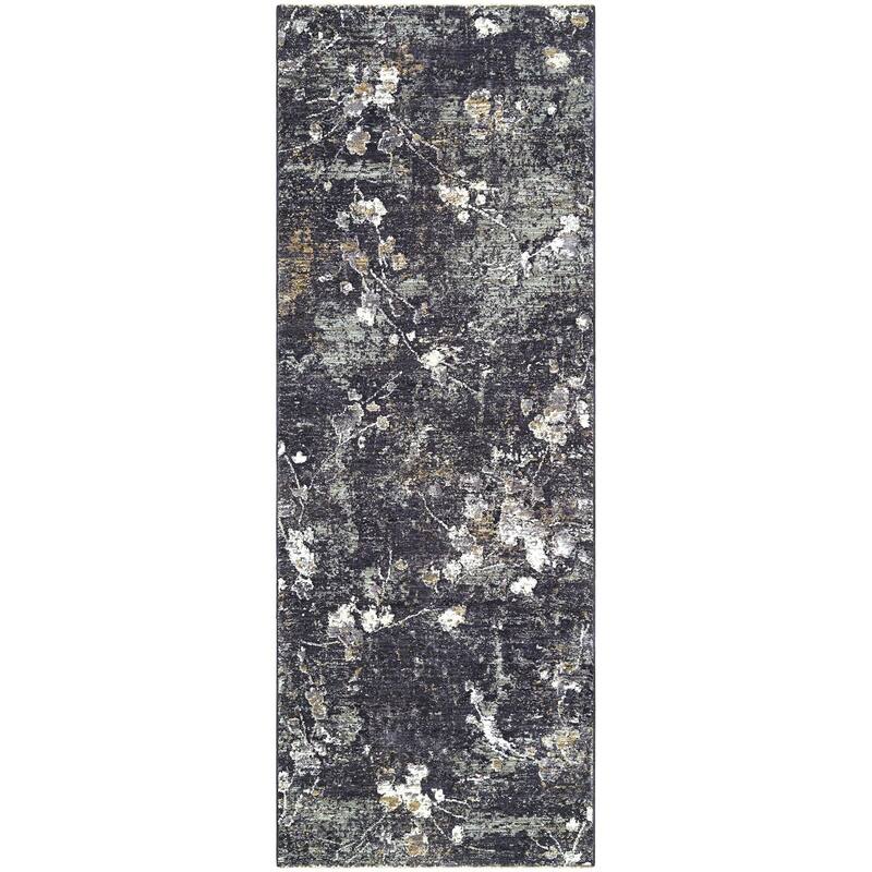 Livabliss Gakko Rustic Area Rug - Black - 2'7" x 10'