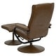 preview thumbnail 51 of 69, Contemporary Multi-Position Recliner and Ottoman with Wrapped Base