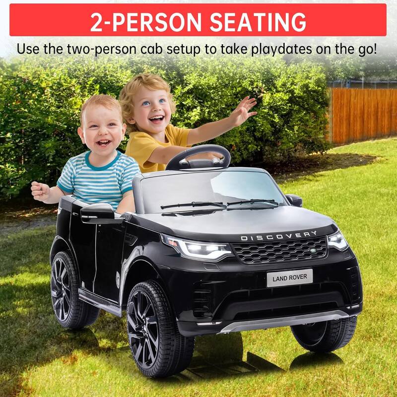 12V Kids Ride On Car,Licensed Land Rover Style, 4.5Ah Battery, 2 Motors, 3 Speed Modes, Safety Features