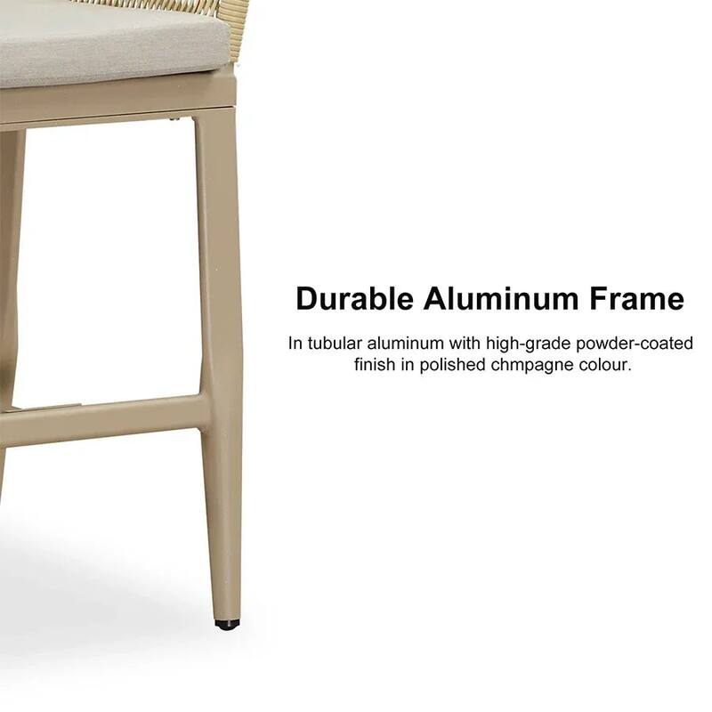 PURPLE LEAF 2 Set of Modern Bar Stool with Backrest and Arm,Upholstered Chair and Aluminum Legs