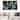 Designart "Abstract Geode Green I" Abstract Marble Framed Canvas Art Print - 3 Panels