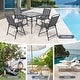 preview thumbnail 7 of 22, Pellebant 5-PC Outdoor Patio Dining Set