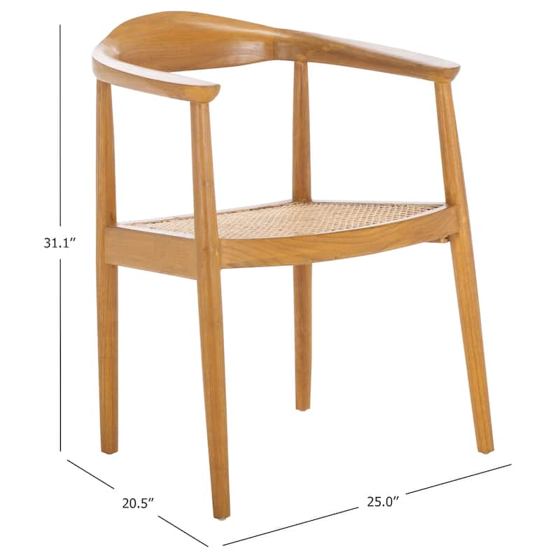 SAFAVIEH Savina Open Weaving Accent Chair, Fully Assembled - 25"W x 21"D x 31"H