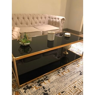 zola safavieh coffee glass table gold