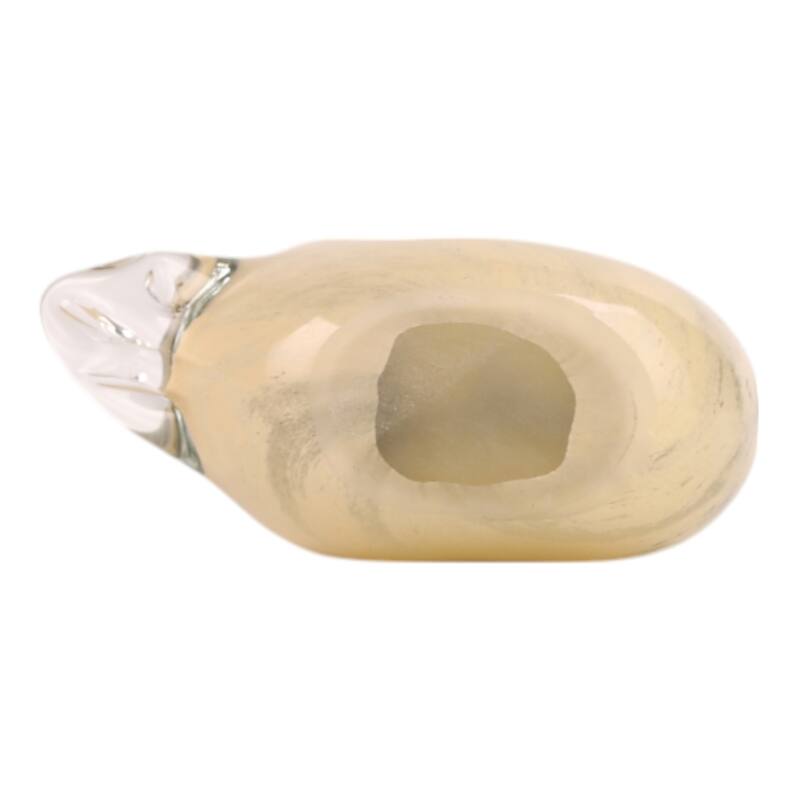 Artistic Glass Bird Statue with Hollow Center - Green