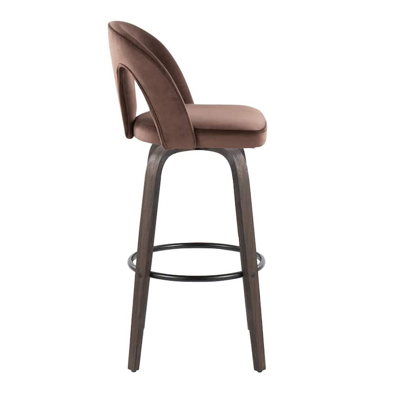 Ava Upholstered 30" Fixed-Height Counter Stool - Set of 2