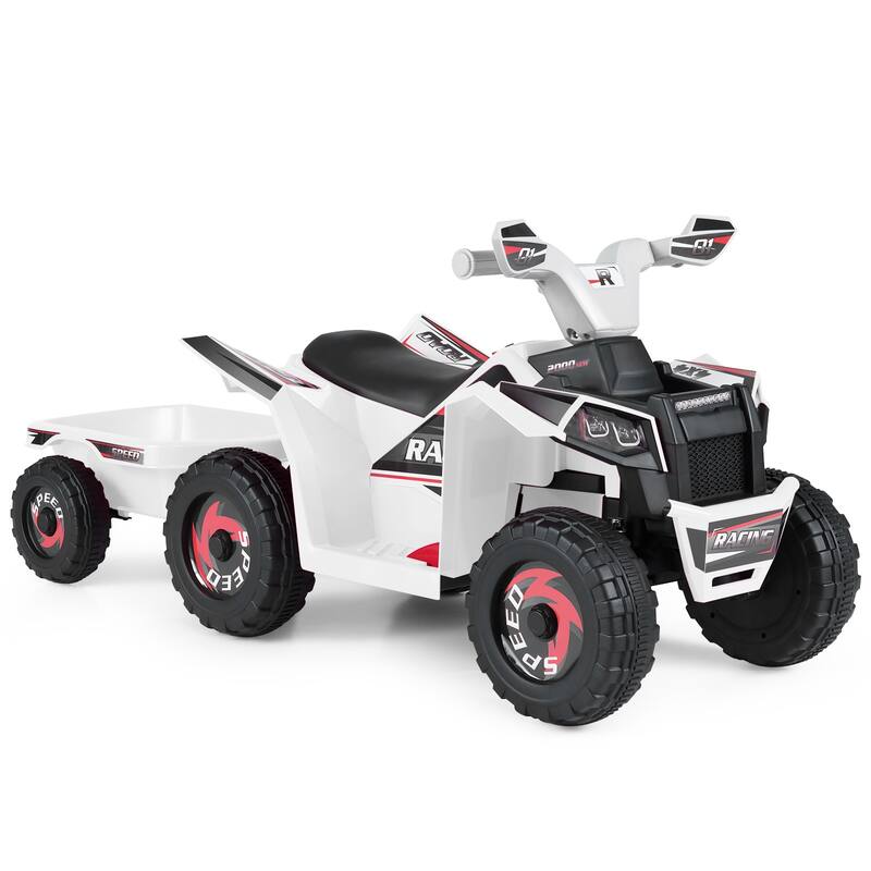 Gymax Kids Electric ATV Car 6V Battery-Powered Ride on Toy w/Removable