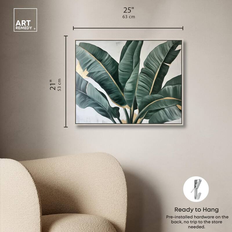 Jungle Jewel Jade II Canvas by Art Remedy