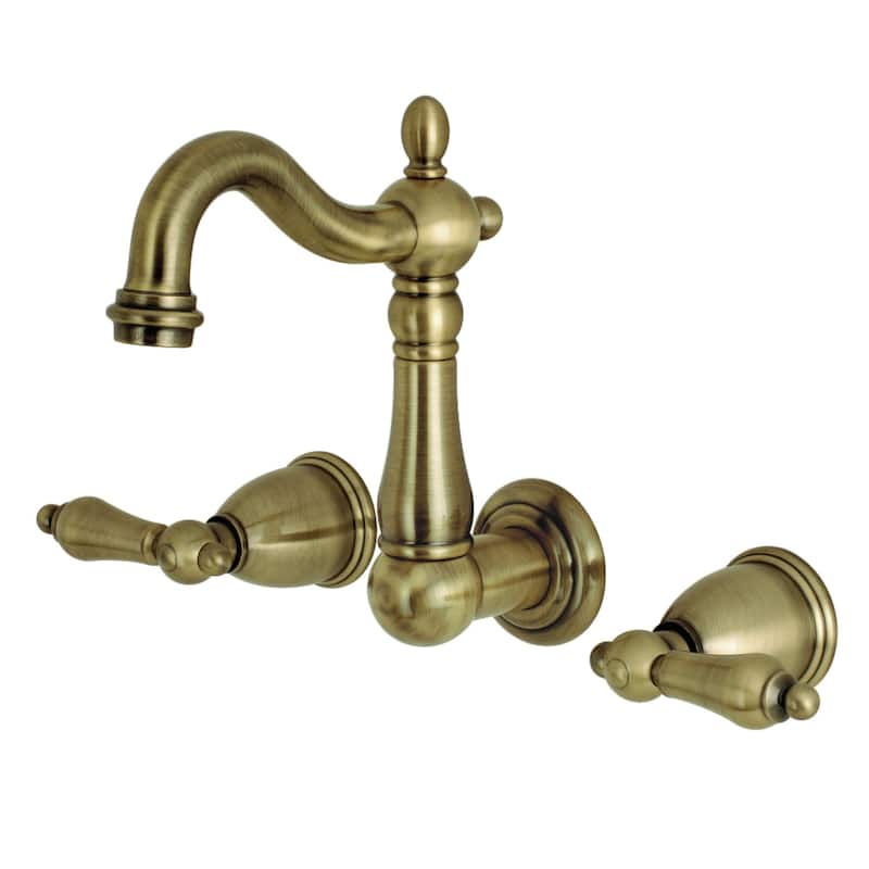 Kingston Brass Heritage 1.2 GPM Wall Mounted Bathroom Faucet with