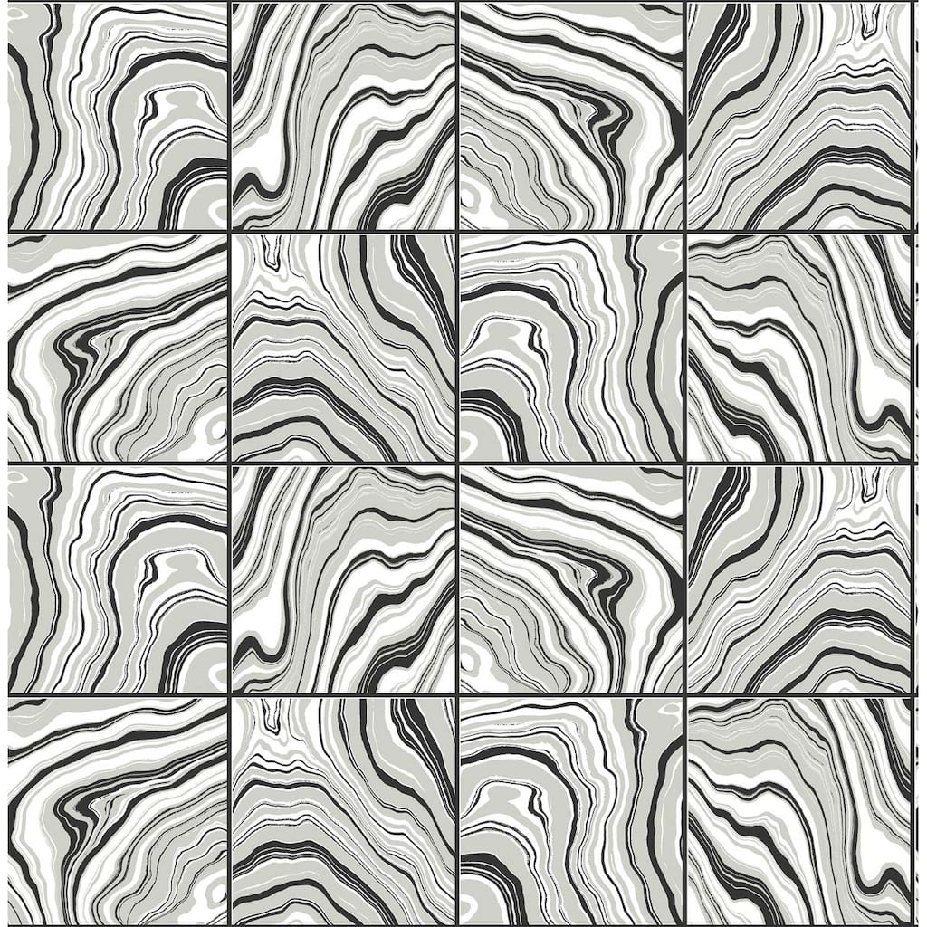 Luxe Haven Marbled Tile Peel and Stick Wallpaper