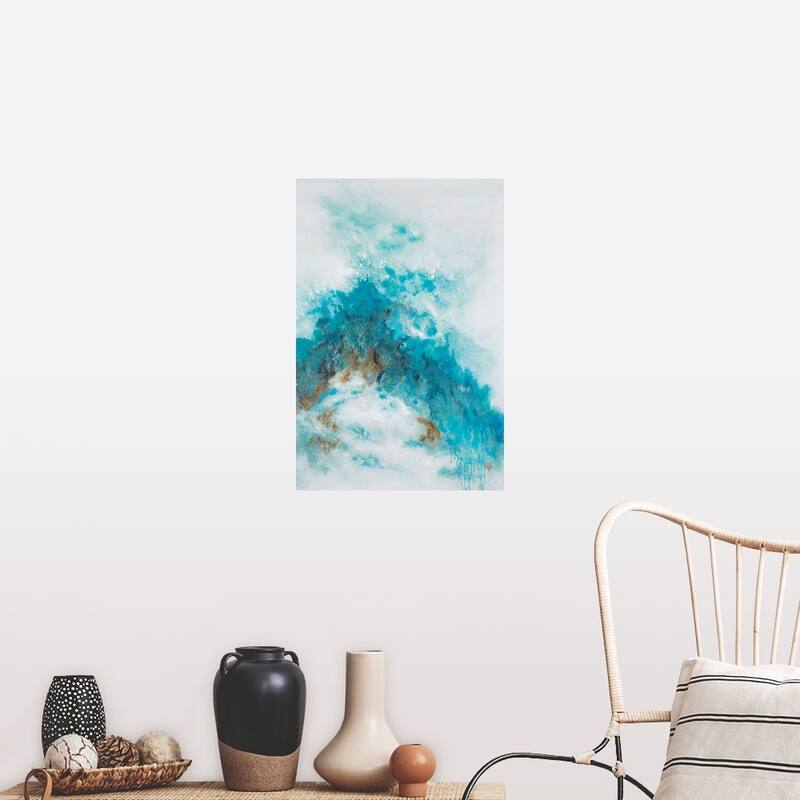 "Aqua Sea Spray" Poster Print - 20" x 30"