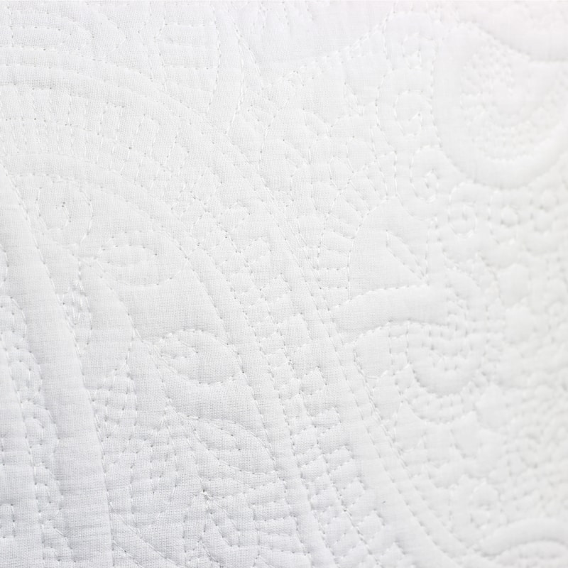 Bedford Lane Collection Embroidered Paisley Cotton Shell Quilt Set - 5 color way