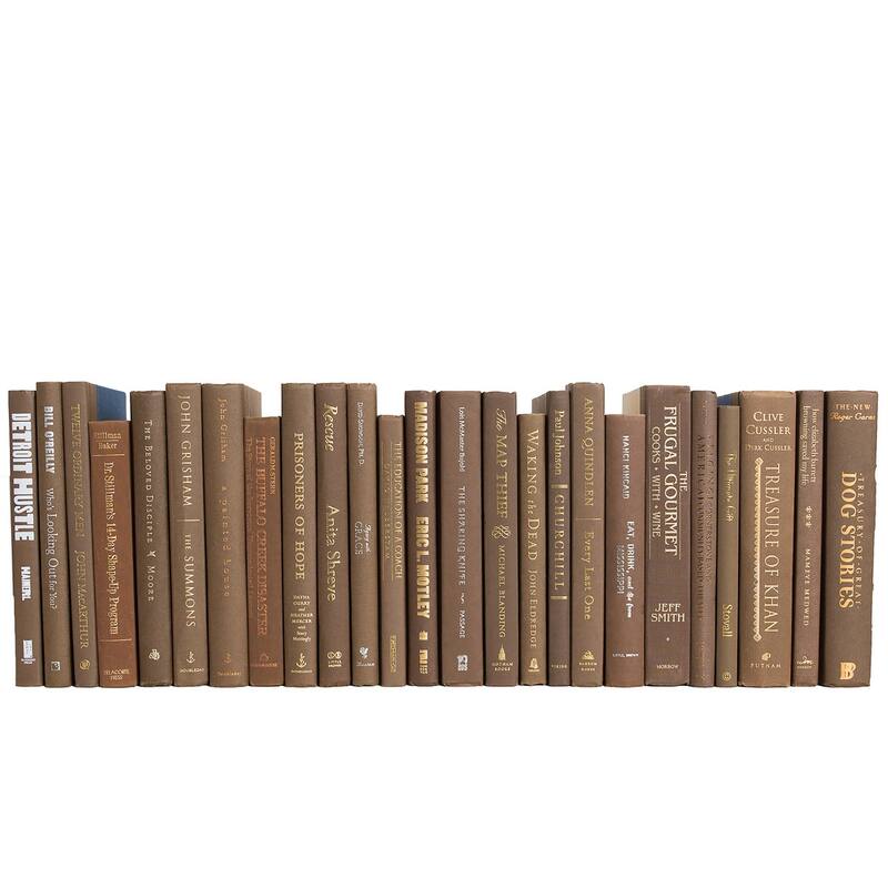 Books Brown Decorative Accessories: Havana Color By The Foot