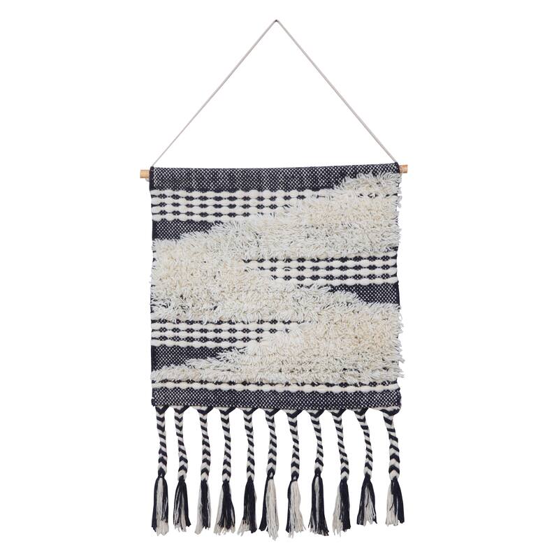 Sevita Modern Cloudy Day Woven Wall Hanging - 19" x 35"