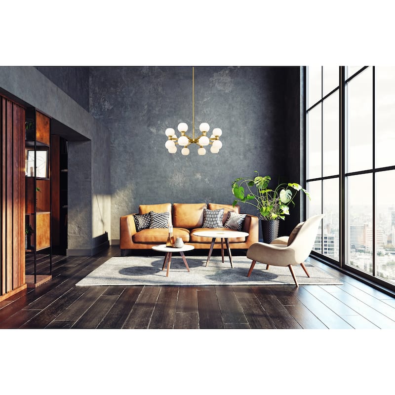Artemis by Z-Lite 16 Light Chandelier in Modern Gold