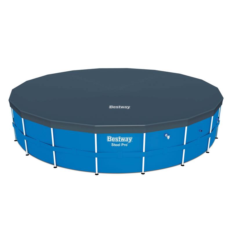 Bestway 18' Round PVC Pool Debris Cover for Steel ProTM Frame Pools (4 Pack) - 24.1