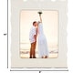 preview thumbnail 5 of 3, Lenox 870305 Rectangular French Perle Tabletop Frame, White, 8x10 inches