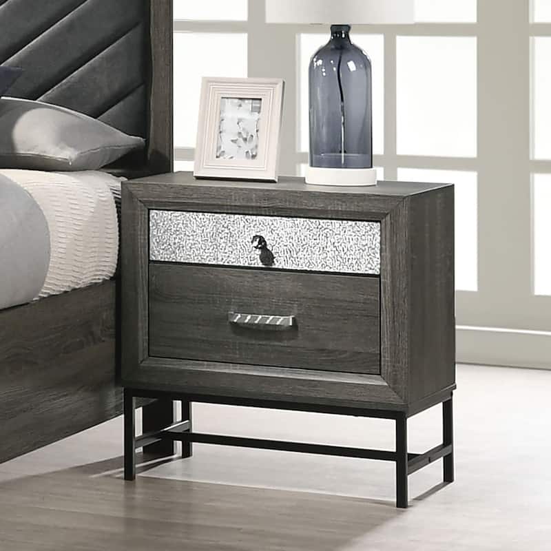 Furniture of America Heinisk Contemporary Grey 6-Piece Platform Bedroom Set