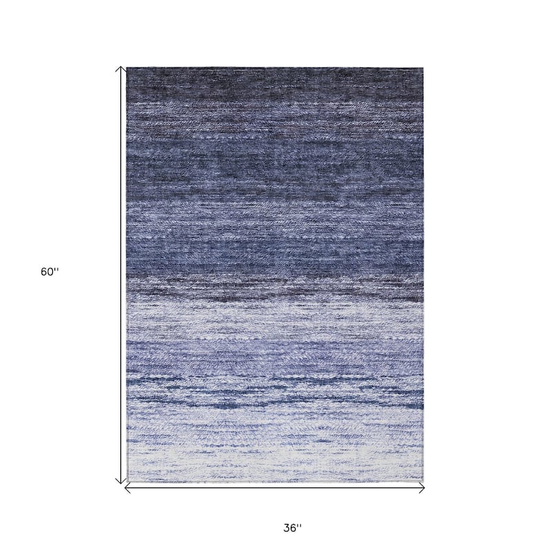 HomeRoots Ombre Transitional Rectangle Outdoor Rug