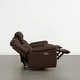 preview thumbnail 83 of 82, Spruce & Spring Genuine Leather Power Reclining Sofa with Optional Console & Flip-Down Table