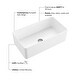 preview thumbnail 4 of 11, Fireclay Single Bowl Farmhouse Apron Kitchen Sink with Sink Grid and Drain