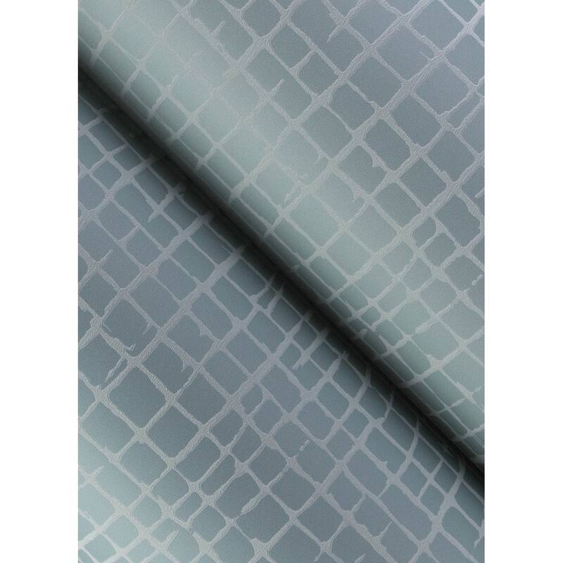 A-Street Prints Albin Sky Blue Gridline Wallpaper