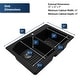 preview thumbnail 5 of 19, Karran Drop-In Quartz 33 in. 1-Hole 60/40 Double Bowl Kitchen Sink Kit
