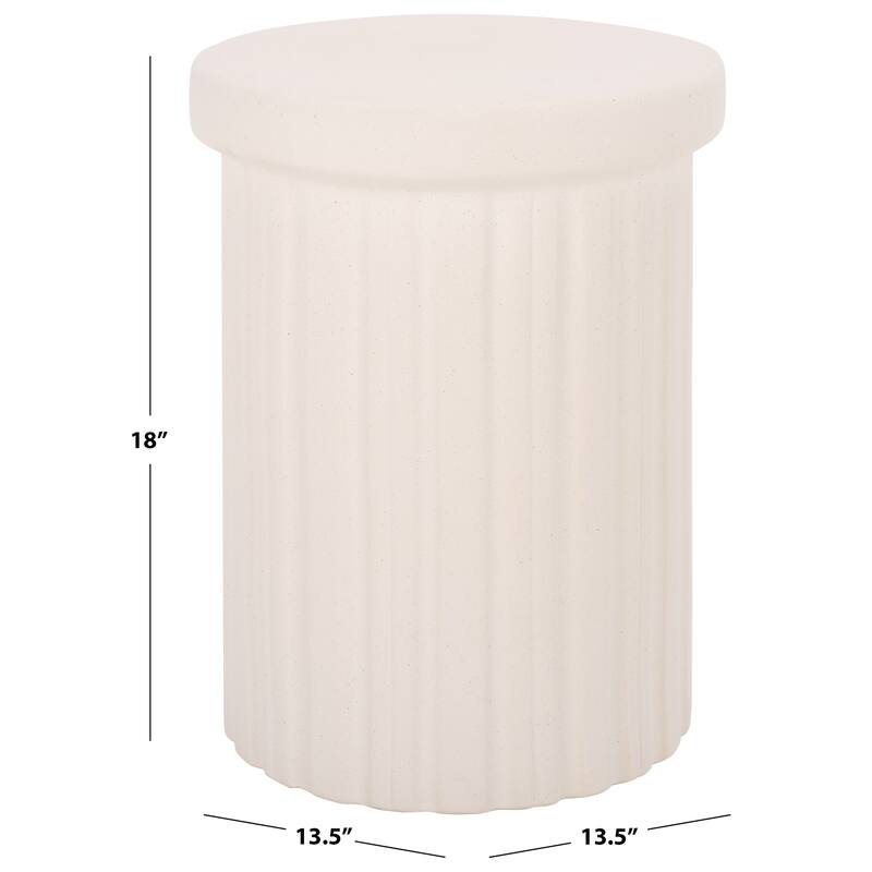 SAFAVIEH Home Jhene, 18-inch, Ceramic Garden Stool - 14"W x 14"D x 18"H