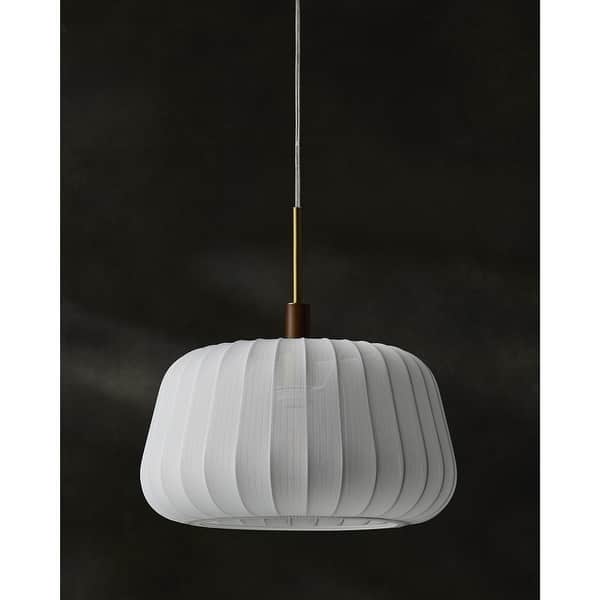 slide 2 of 3, Livabliss Ceduna Rustic Pendant - 15"L x 15"W x 47"H Brass