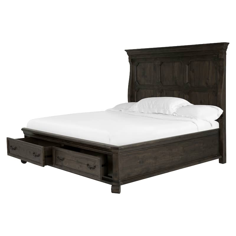 Magnussen Home Bellamy Peppercorn Panel Headboard - Queen