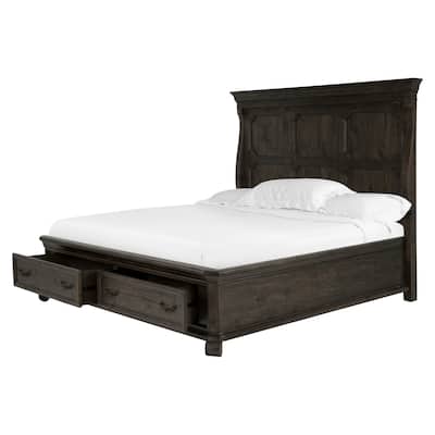 Bellamy Traditional Peppercorn Queen Panel Bed Headboard