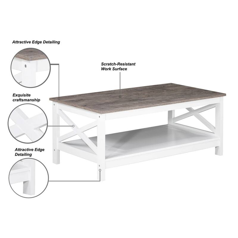 Saint Birch Lambert Modern Farmhouse Coffee Table