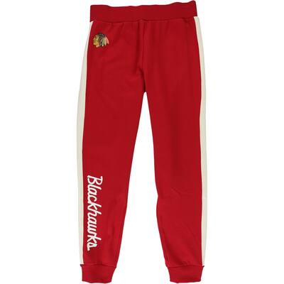 Touch Womens Chicago Blackhawks Athletic Jogger Pants,, Red, Medium