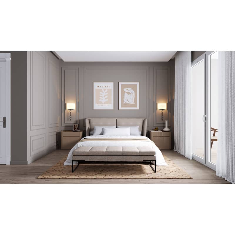 Baynes 2-Light Matte Black Wall Sconce