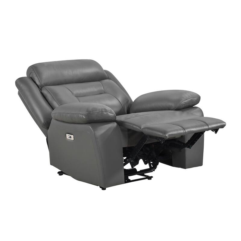 Garrey 40" Power Recliner - Tab Pull Motion, Removable Seat Back