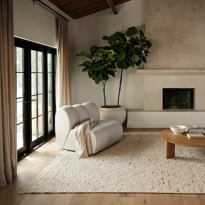 Frenshe Interiors x Rugs USA JuJu Diamond Trellis Wool Area Rug