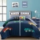 preview thumbnail 16 of 26, Lush Decor Racing Cars Reversible Oversized Comforter Set Navy - Full - Queen