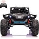preview thumbnail 13 of 22, 2 Seaters 24V Ride on UTV with Remote Control,10AH Battery, 400W Powerful Motors with 17" EVA Wheels Black